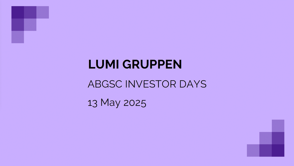 ABGSC Investor Days presentation